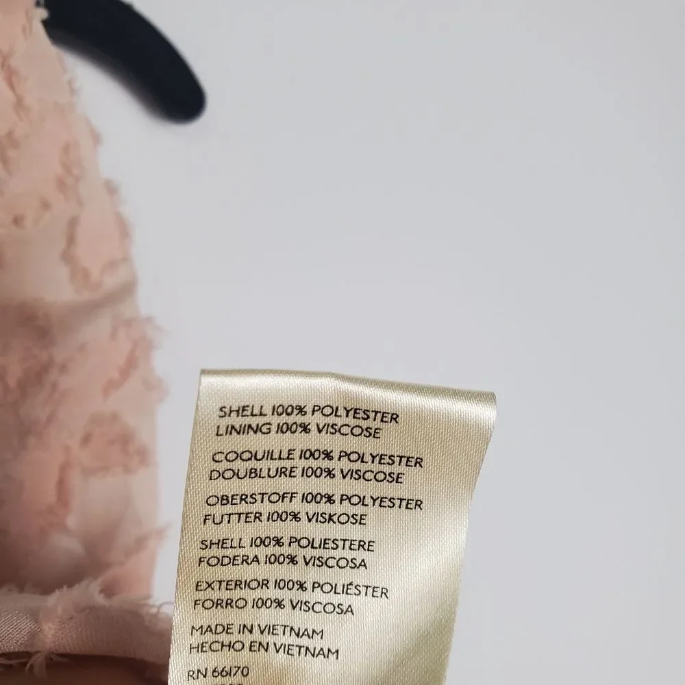 Free People Castille Textured Blush Tank Top Size Large